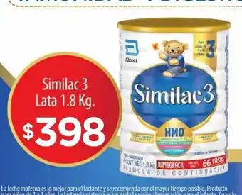 Chedraui Leche infantil similac 3 1.8kg oferta
