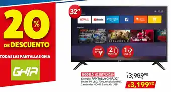 Pantalla guia 32"