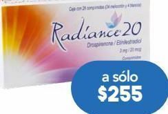 Farmacia San Pablo Radiance 20 con 28 comprimidos caja oferta