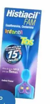 Farmacia San Pablo Histiacil fam infantil para tos seca y con flemas jarabe sabor fresa 140 ml oferta
