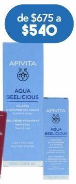 Farmacia San Pablo Apivita aqua beelicious crema-gel hidratante orgánico con flores y miel oferta