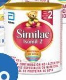 Similac isomil etapa 2 fórmula de continuación con proteína de soya niños de 1 a 3 años