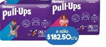Huggies pull-ups calzón entrenador desechable para niña 30 piezas