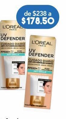 Farmacia San Pablo L´oreal crema facial fps 50+ uv defender anti-brillo oferta