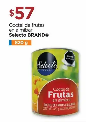 Chedraui Cóctel de frutas en almibar selecto brand 820g oferta
