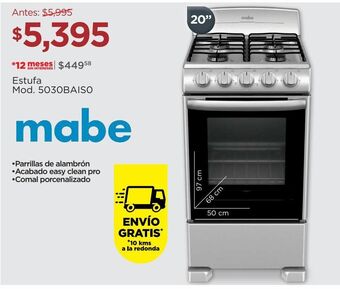 Chedraui Estufa mabe oferta