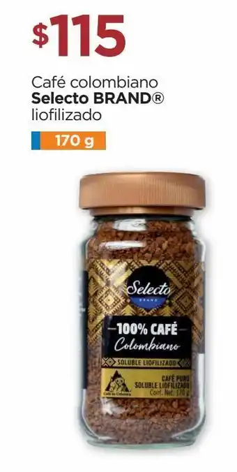 Chedraui Café colombiano selecto brand 170g oferta