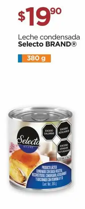 Chedraui Leche condensada selecto brand 380g oferta