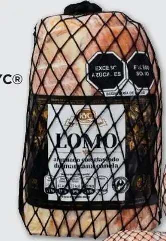 Lomo de cerdo ahumado glaseado manzana canela