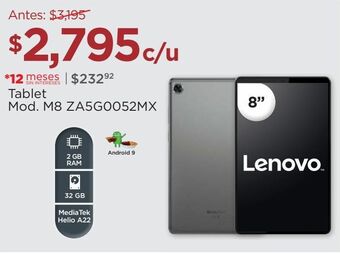 Chedraui Tablet lenovo oferta