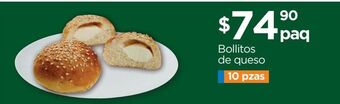 Chedraui Bollitos de queso 10 pzas oferta