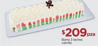 Chedraui Barra 3 leches vainilla oferta