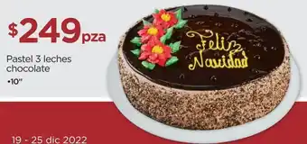 Pastel 3 leches chocolate