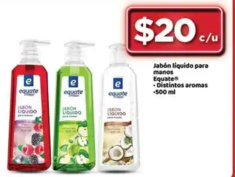 Bodega Aurrerá Jabòn Líquido Para Manos Equate 500ml oferta
