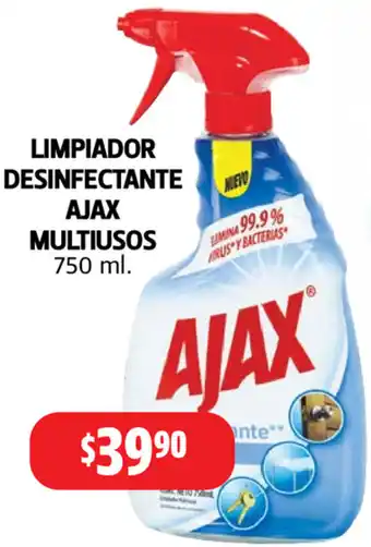 Farmacias Guadalajara Limpiador Desinfectante Ajax Multiusos 750ml oferta