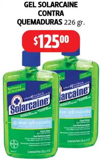 Farmacias Guadalajara Gel Solarcaine Contra Quemaduras 226gr. oferta
