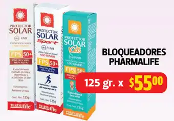 Farmacias Guadalajara Bloqueadores Pharmalife 125gr. oferta