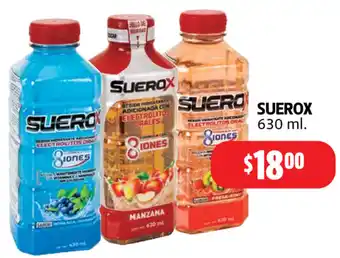 Farmacias Guadalajara Suerox 630 ml oferta