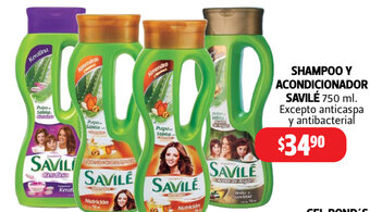 Farmacias Guadalajara Shampoo Y Acondicionador Savilé 750ml oferta