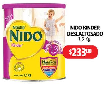 Farmacias Guadalajara Nido Kinder Deslactosado 1.5kg oferta