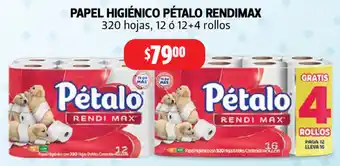 Farmacias Guadalajara Papel Higiénico Pétalo Rendimax oferta