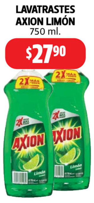 Farmacias Guadalajara Lavatrastes Axion Limón 750ml oferta