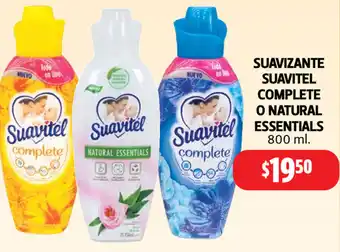Farmacias Guadalajara Suavizante Suavitel Complete O Natural Essentials 800 ml oferta
