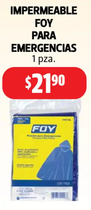 Impermeable Foy Para Emergencias 1 Pza