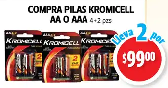 Farmacias Guadalajara Compra Pilas Kromicell AA O AAA oferta