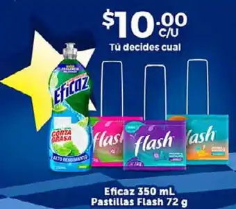 Farmacias Guadalajara Eficaz 350ml Pastillas Flash 72g oferta