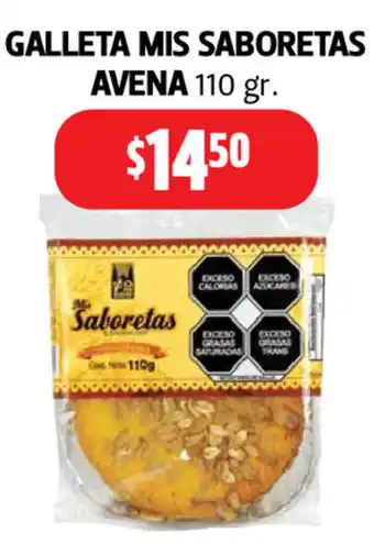 Farmacias Guadalajara Galleta Mis Saboretas Avena 110gr. oferta
