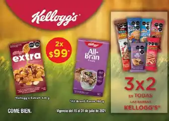 Farmacias Guadalajara Kellogg's Extra, Kellogg's All-Bran oferta