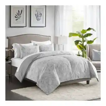 Sam's Club Set de edredón member's mark king size gris 7 pzas oferta