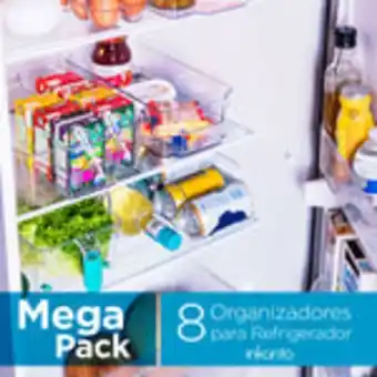 Mega pack organizadores para refrigerador, 8 piezas