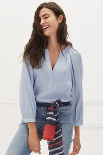 Julio Blusa manga ranglan con tablas oferta