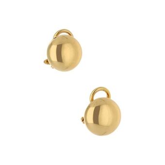 Nacional Monte de Piedad Aretes huecos en oro amarillo 14 kilates. oferta