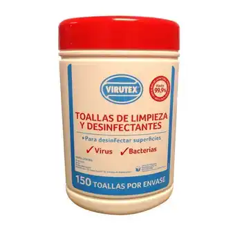Toallas desinfectantes virutex®, 150 piezas
