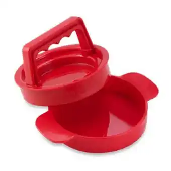 Prensa para hamburguesas just grillin® color rojo