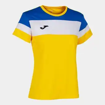 Joma Camiseta manga corta mujer crew iv amarillo royal oferta