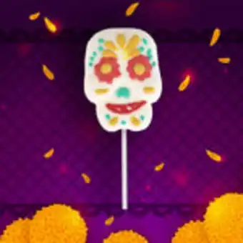 Paleta de malvavisco en forma de calavera, 35 g.
