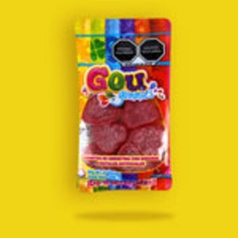 Waldos Gomitas con sabores frutales gou oso neón acido 70g oferta