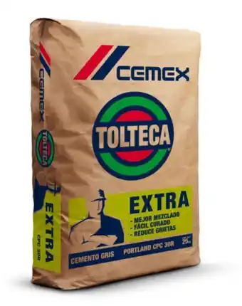 Tolteca, cemento gris cpc30r extra, tonelada