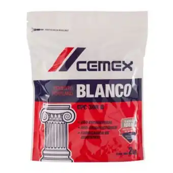 Construrama Cemex, cemento blanco cpc30rb - 2 kg, paquete oferta