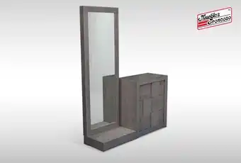 Muebles Troncoso Cómoda y luna marsella gris oferta