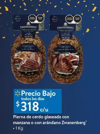 Walmart Pierna de cerdo glaseada 1kg oferta