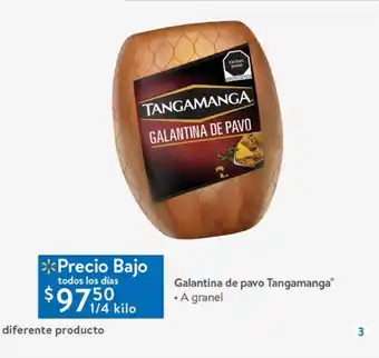 Walmart Galantina de pavo tangamanga oferta