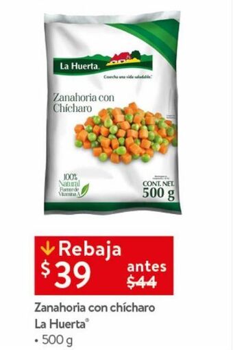 Zanahoria con chícharo la huerta 500g