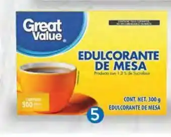 Walmart Edulcorante de mesa great value oferta