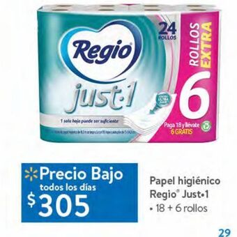 Walmart Papel higiénico regio oferta