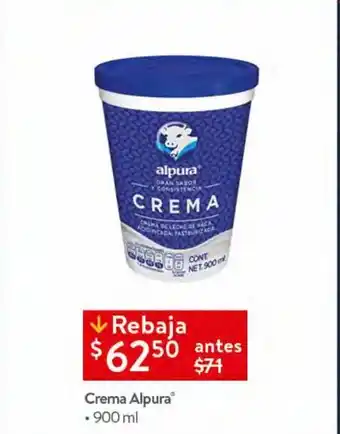 Cremas alpura 900ml